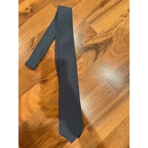 Milano‎ Silky Wool Necktie Men's Blue Striped Business Formal Career prom career